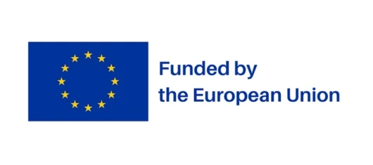 Funded by the EU European Union flag featuring twelve yellow stars arranged in a circle on a blue background, with the text “Funded by the European Union” below.